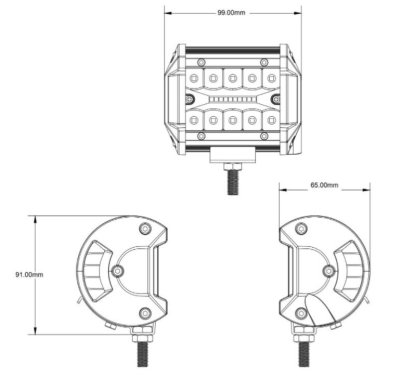 Zoom bild av Arbetsbelysning Led 60w 20-diod